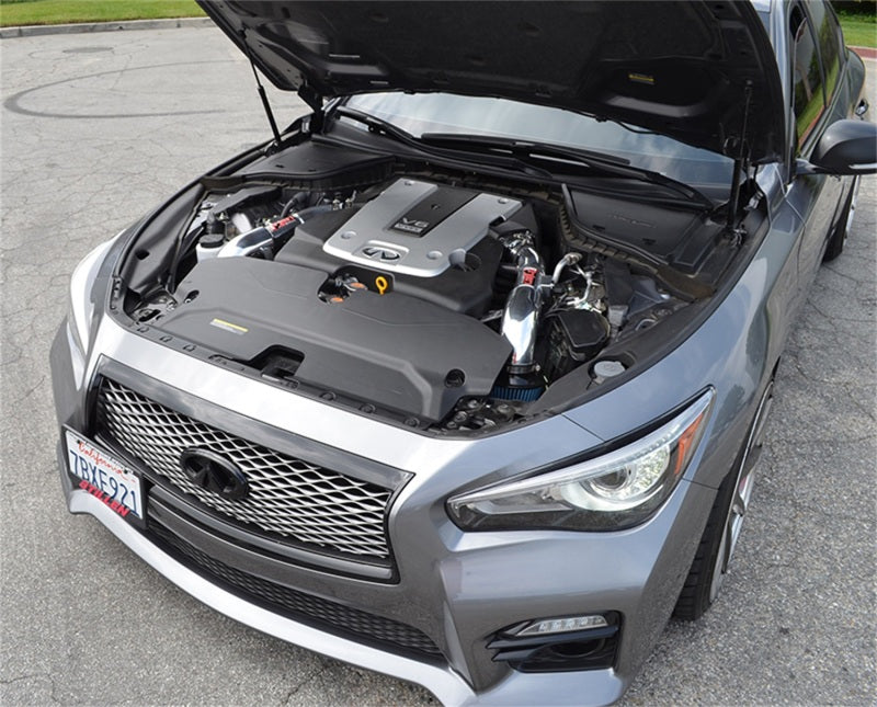 Injen 14 Infiniti Q50 3.7L V6 Black Dual Short Ram Intake w/ MR Techn and Heat Shields - SP1999BLK