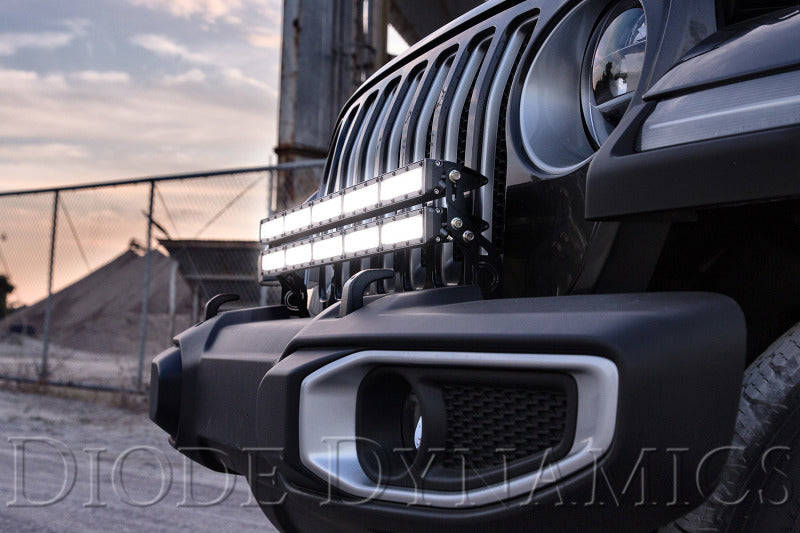 Diode Dynamics 18-21 Jeep JL Wrangler/Gladiator SS30 Bumper Bracket Kit - White Flood (Single) - DD6078