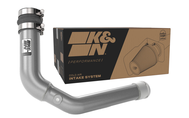 K&amp;N 22-23 Subaru WRX 2.4L H4 Aluminum Charge Pipe Kit - Gunmetal Gray