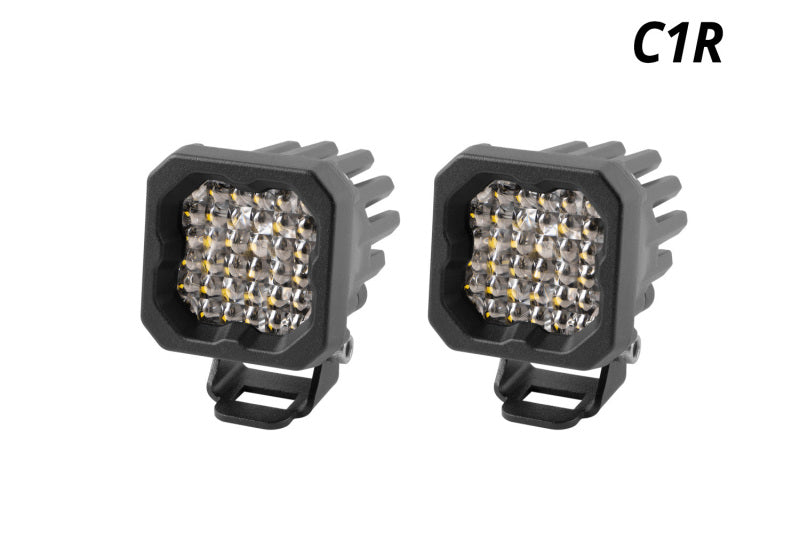 Diode Dynamics Stage Series C1R - White Flood Standard LED Pod (Pair) - DD7423P