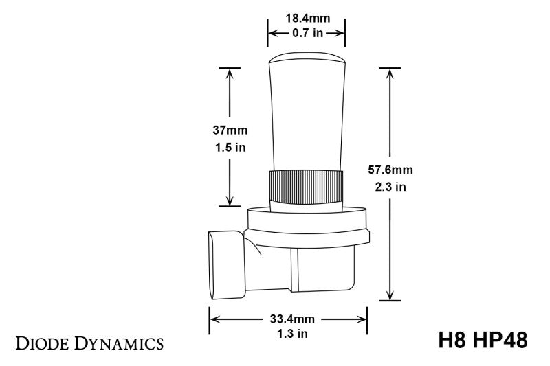 Diode Dynamics H8 HP48 LED - Cool - White (Pair) - DD0180P