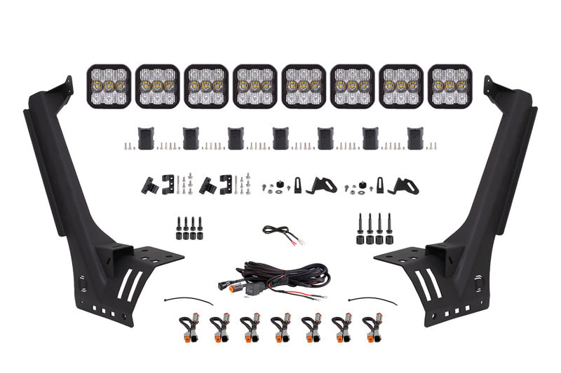 Diode Dynamics Jeep JL SS5 Sport CrossLink Windshield - White Combo Lightbar Kit - DD6821