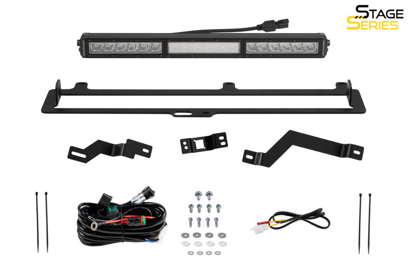 Diode Dynamics 2022+ Toyota Tundra TRD Pro Grille Light Bar Kit - Amber Combo - DD7416