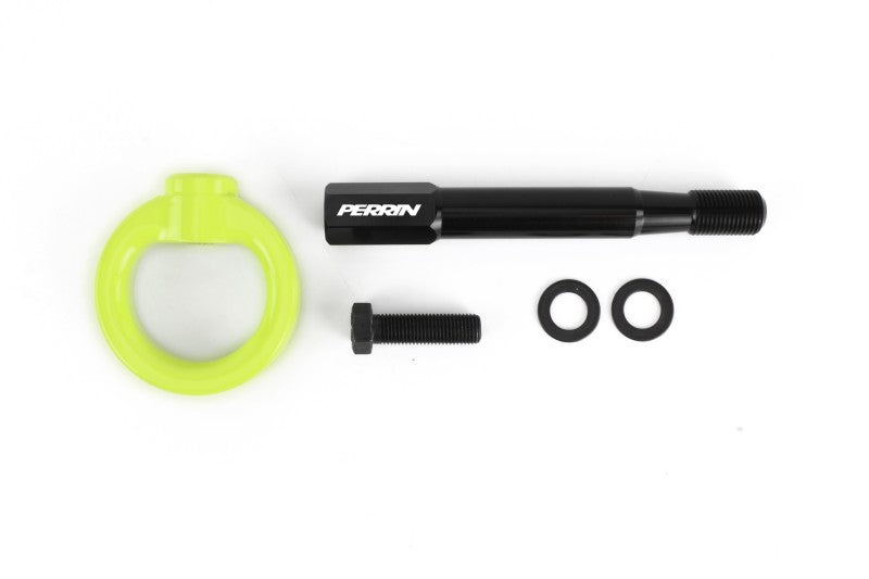 Perrin 18-21 WRX/STI / 13-20 BRZ / 17-20 Toyota 86 Front Tow Hook Kit - Neon Yellow - PSP-BDY-235NY