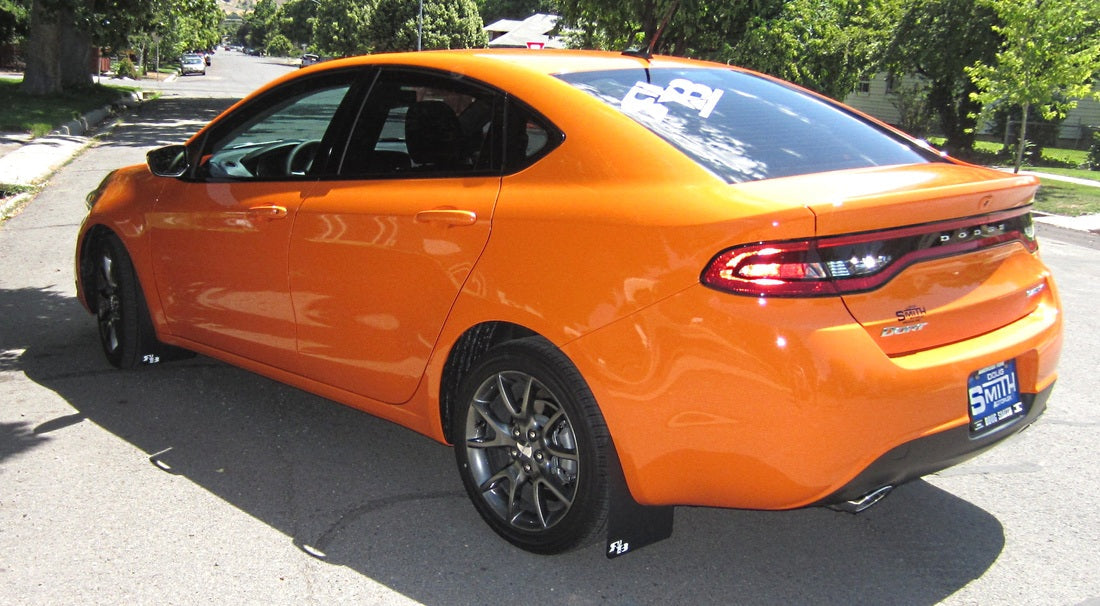 2016 Dodge Dart FT. Rokblokz Rally Mud Flaps in Original