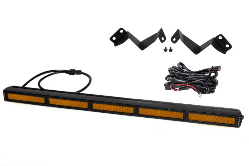 Diode Dynamics 16-21 Toyota Tacoma SS30 Stealth Lightbar Kit - Amber Flood - DD6074