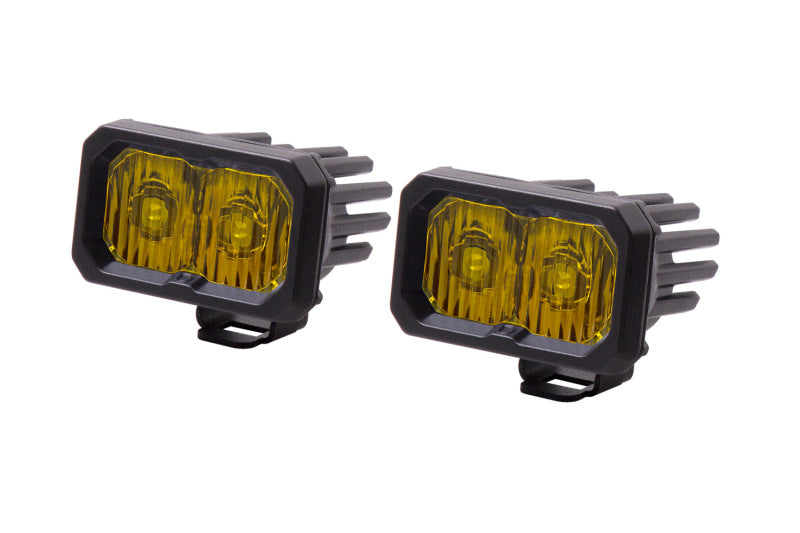 Diode Dynamics Stage Series 2 In LED Pod Pro - Yellow Driving Standard ABL (Pair) - DD6404P