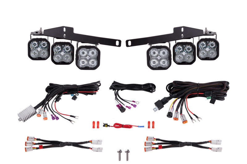 Diode Dynamics 17-20 Ford Raptor SS3 LED Fog Light Kit - White Pro - DD6364