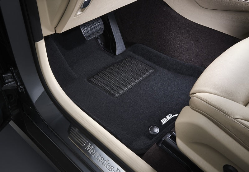 3D Maxpider 15-19 Tesla Model S Elegant 1st 2nd Row - Floor Mat Set (Black)