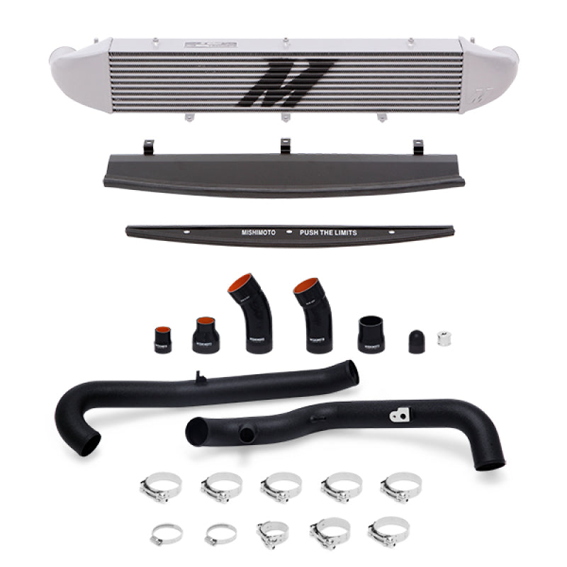 Mishimoto 2014-2016 Ford Fiesta ST 1.6L Front Mount Intercooler (Silver) Kit w/ Pipes (Black) - MMINT-FIST-14KBSL