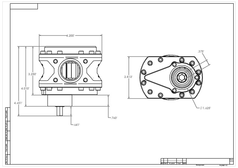 Aeromotive Spur Gear Fuel Pump - 7/16in Hex - .900 Gear - 19.5gpm