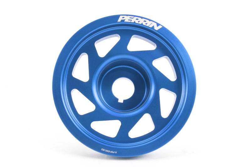 Perrin 93-11 Subaru Impreza / 04-21 STI / 02-14 WRX EJ Engines (w/o AC ONLY) Crank Pulley - Blue - PSP-ENG-102BL