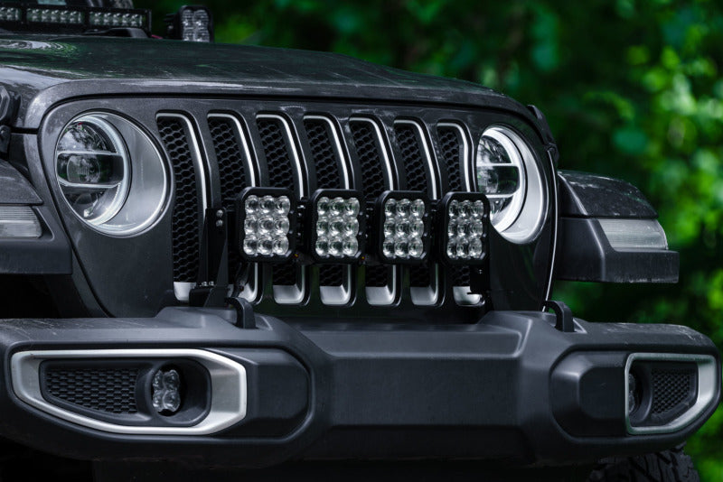 Diode Dynamics Jeep JL SS5 4-Pod CrossLink Grille Lightbar Kit Sport - White Combo - DD6826