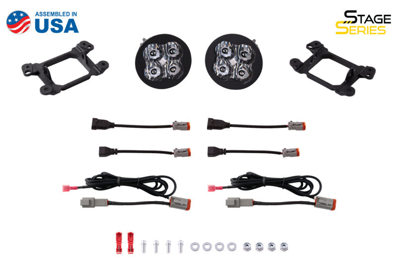 Diode Dynamics SS3 Max Type M Kit ABL - Yellow SAE Fog - DD7050