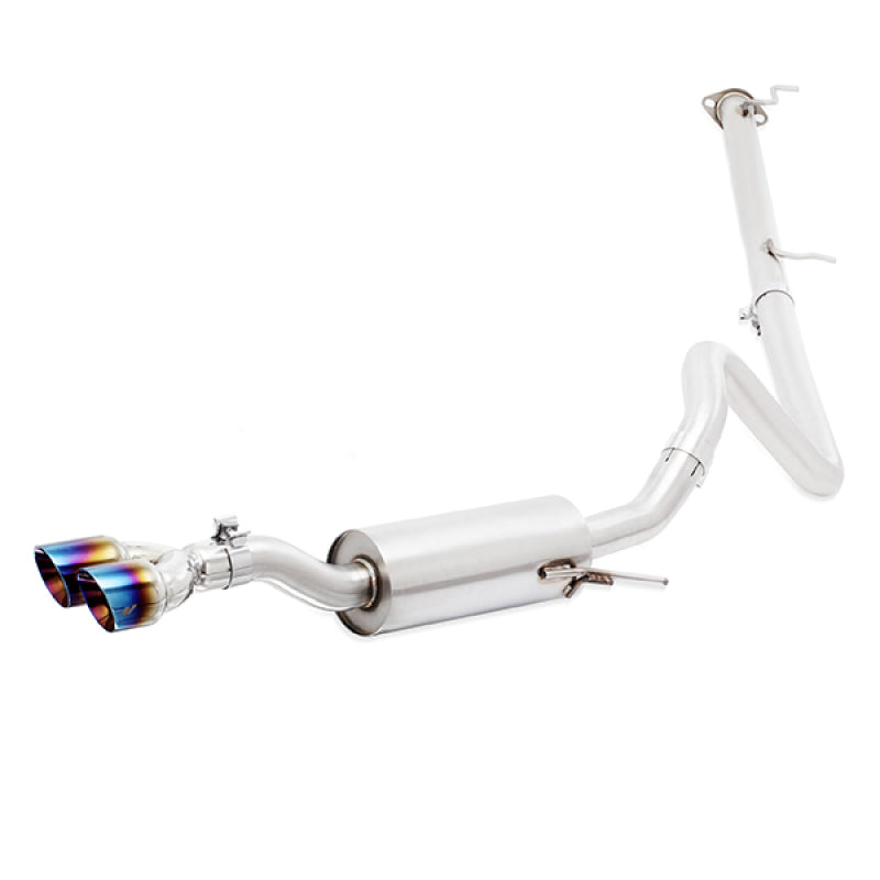 Mishimoto 14-18 Ford Fiesta ST 1.6L 2.5in Stainless Steel Cat-Back Exhaust w/ Burnt Ti Tips - MMEXH-FIST-14BT