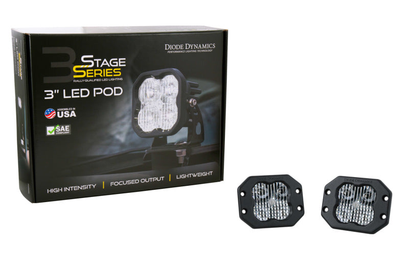 Diode Dynamics SS3 Pro ABL - White Flood Flush (Pair) - DD6932P