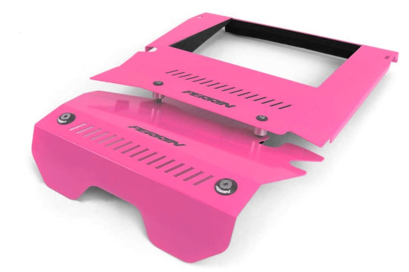 Perrin 2015+ Subaru WRX Engine Cover Kit (Intercooler Shroud + Pulley Cover) - Hyper Pink - PSP-ENG-165HP