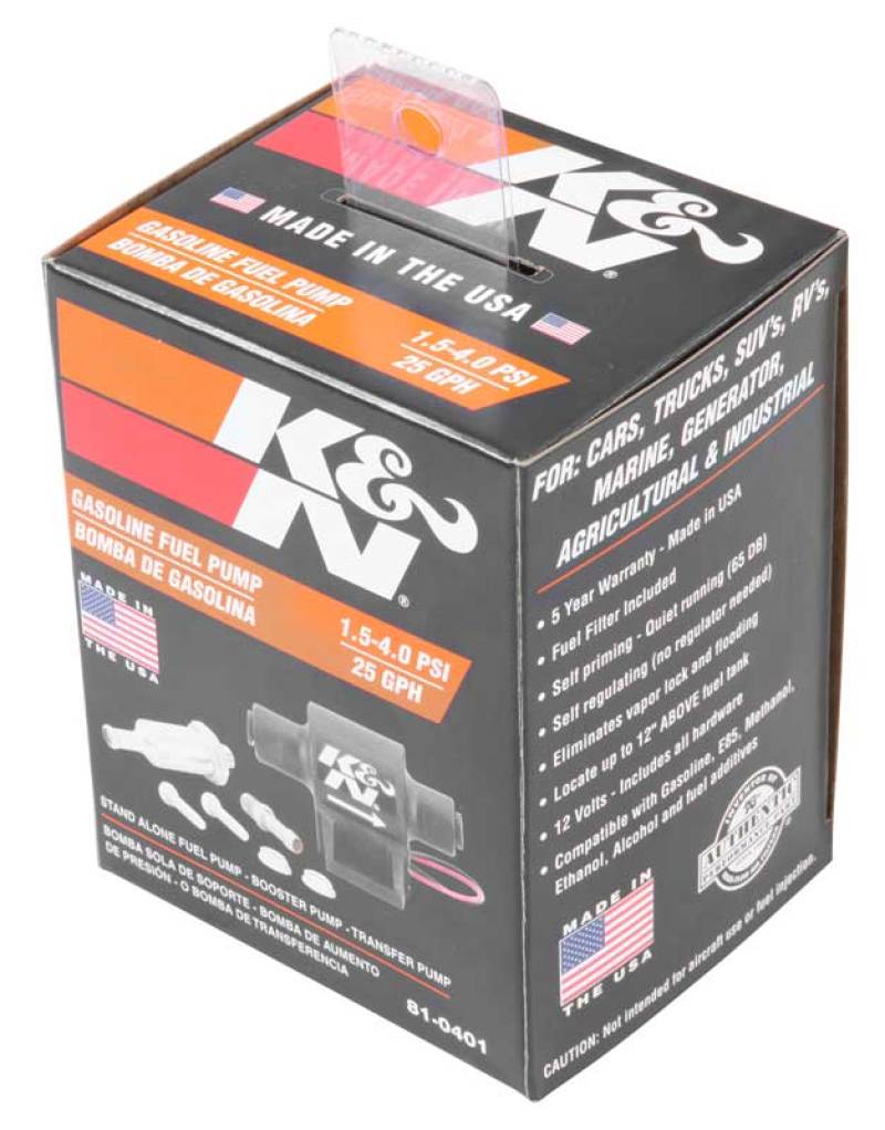 K&amp;N Performance Electric Fuel Pump 1.5-4 PSI