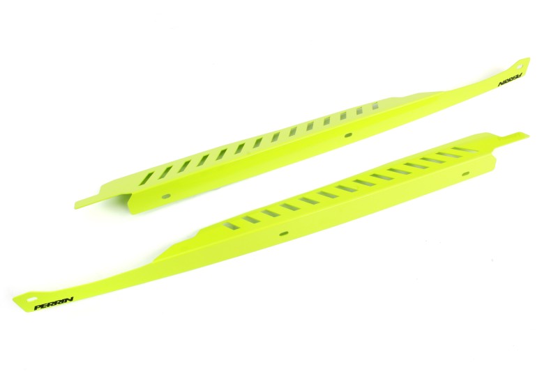 Perrin 11-14 Subaru WRX/STI Fender Shroud Set - Neon Yellow - PSP-ENG-549NY