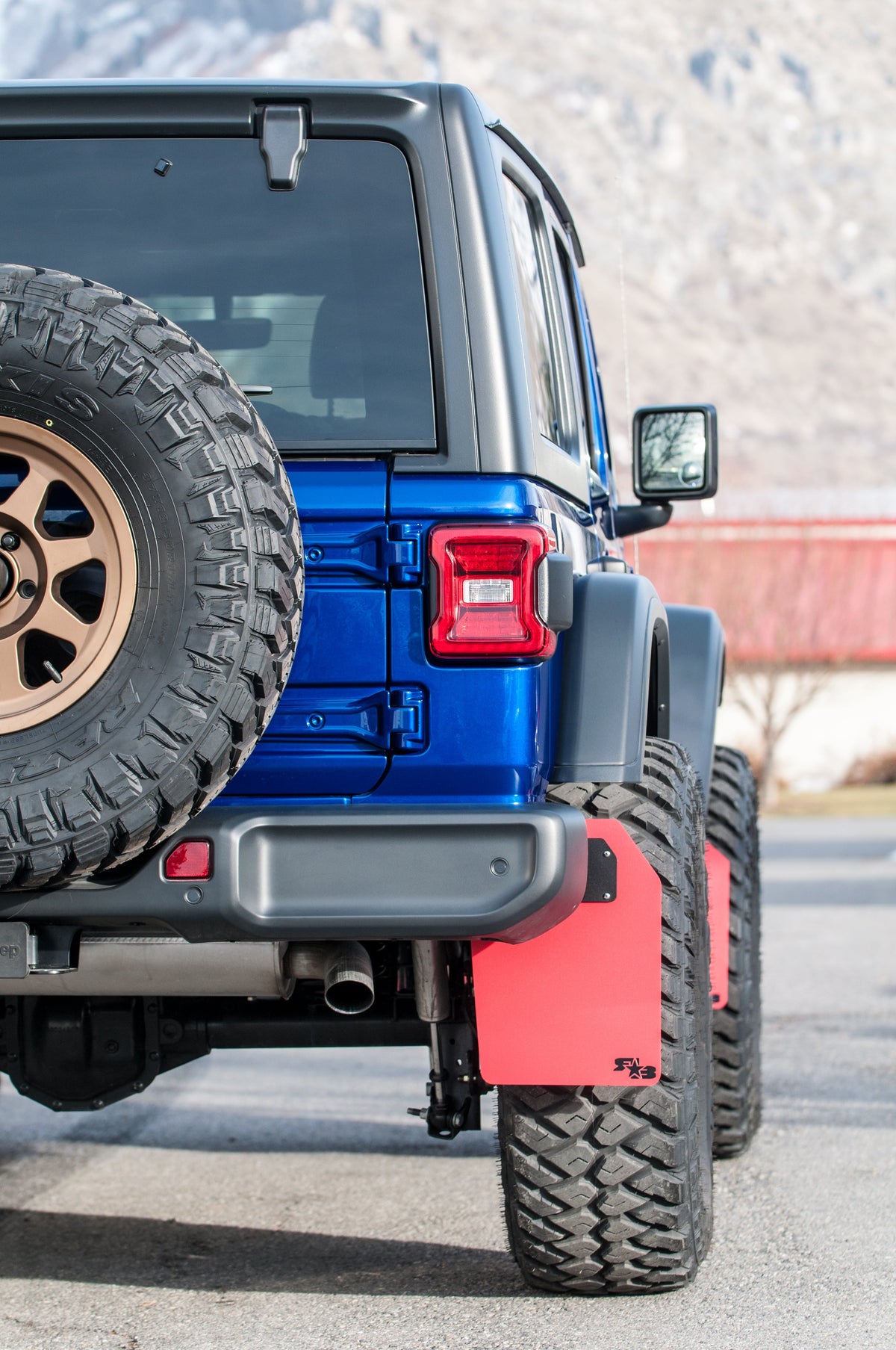 RokBlokz - Jeep Wrangler (JL, JLU) 2018+ Quick Release Mud Flaps - HALF KIT