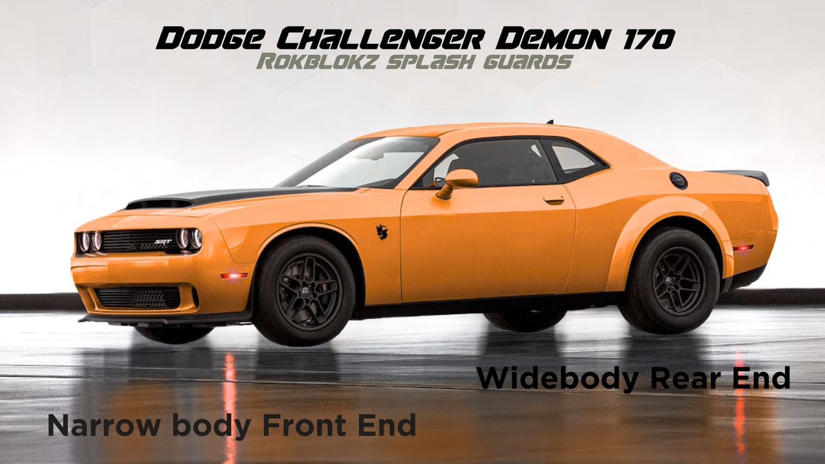 RokBlokz - Dodge Challenger SRT Demon 170 2018-2023 Splash Guards