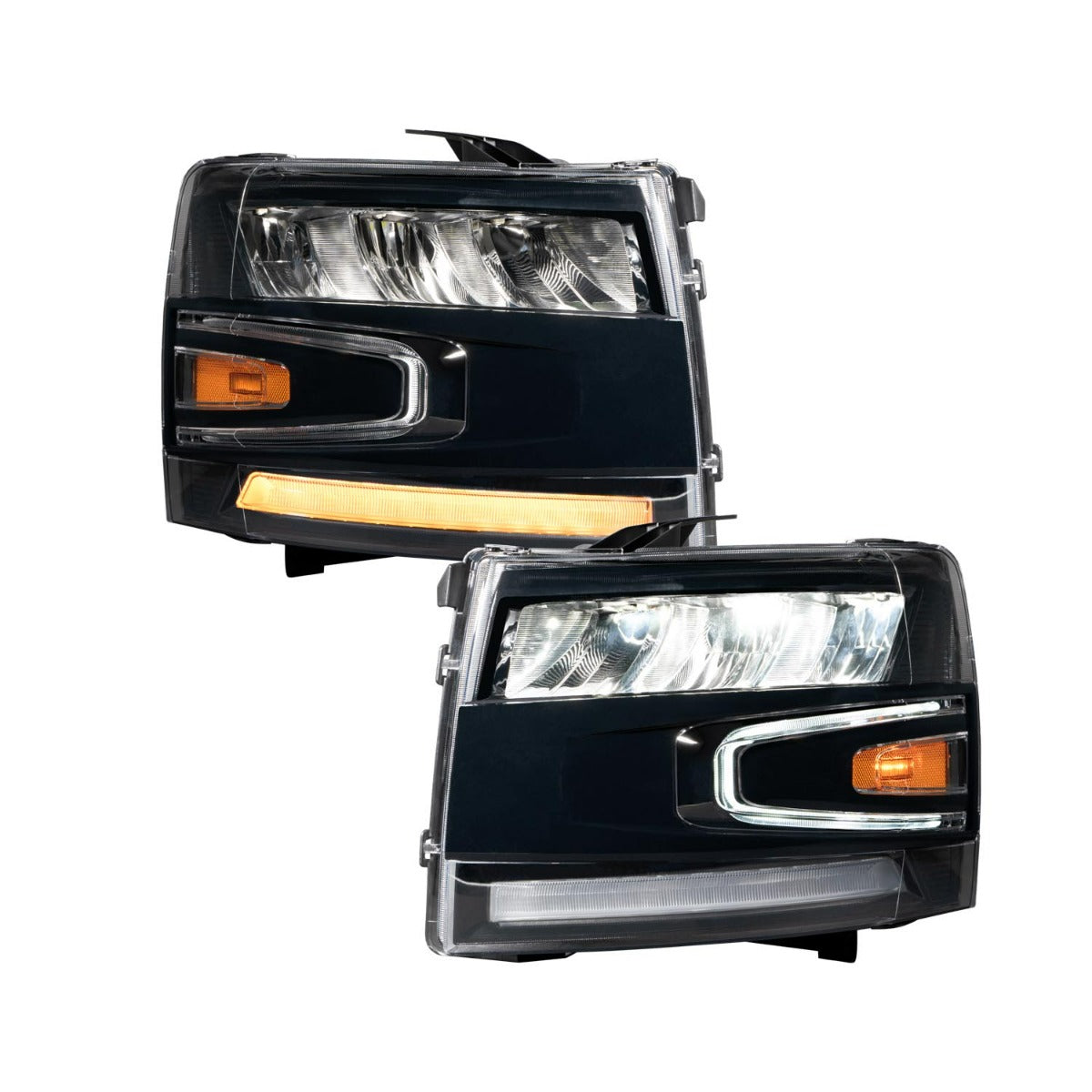 Form Lighting 2007-2013 Chevrolet Silverado LED Reflector Headlights - Pair