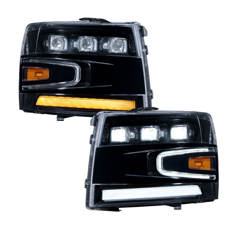 Form Lighting 2007-2013 Chevrolet Silverado LED Projector Headlights - Pair