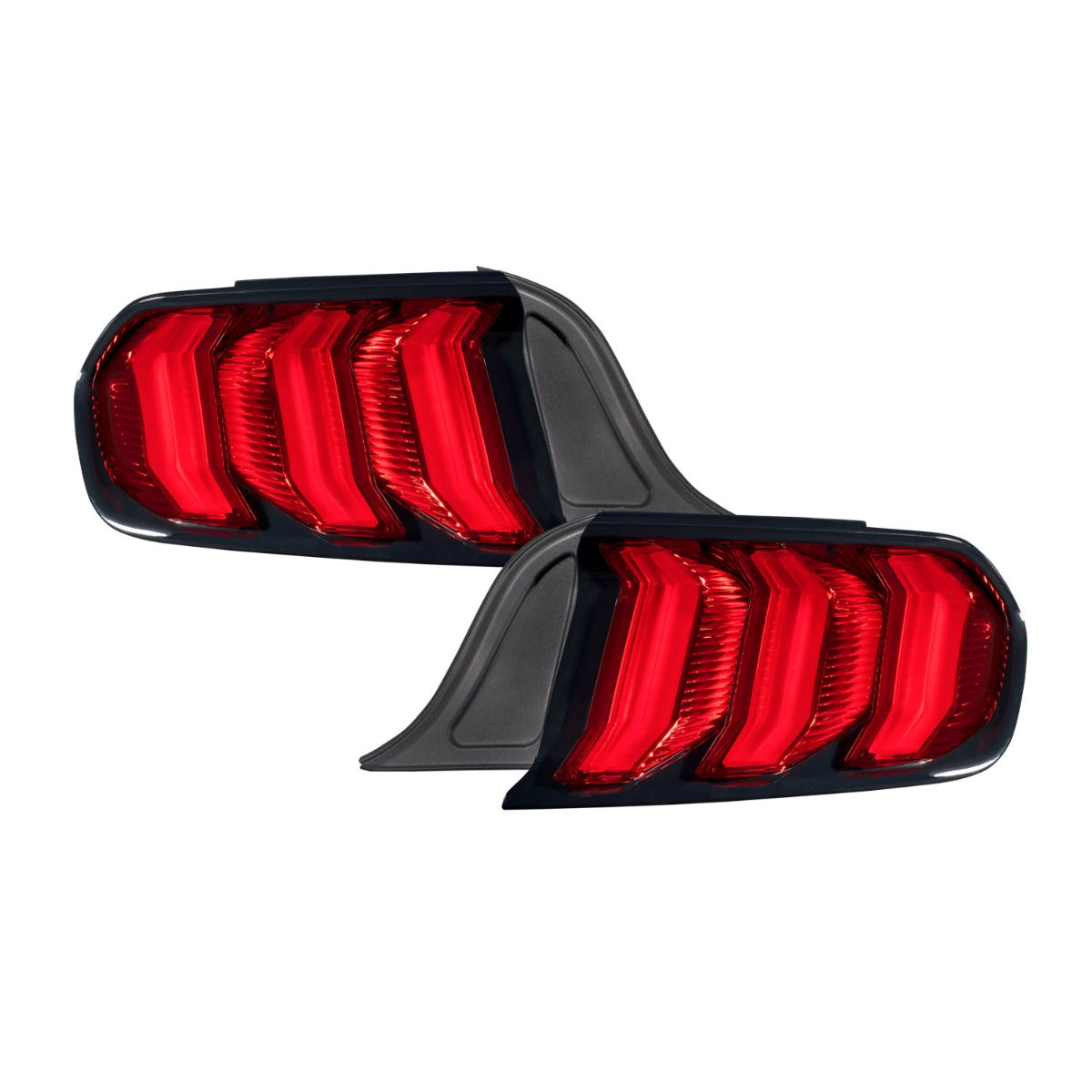 Form Lighting 2015-2023 Ford Mustang LED Tail Lights Red - Pair