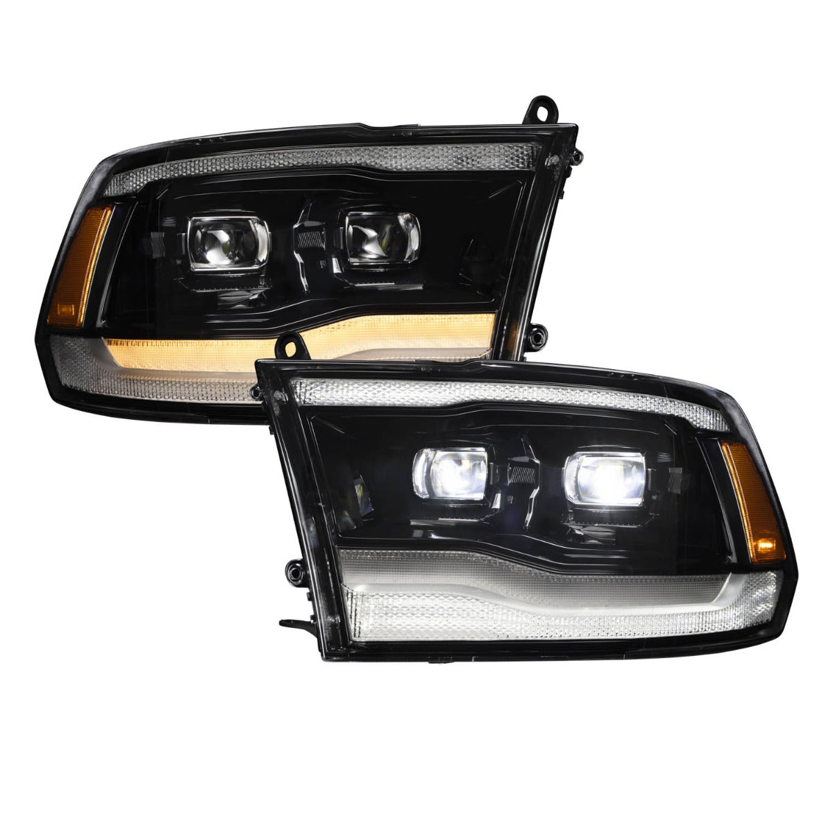 Form Lighting 19-23 Ram 1500 Sequential LED Projector Headlights - Pair