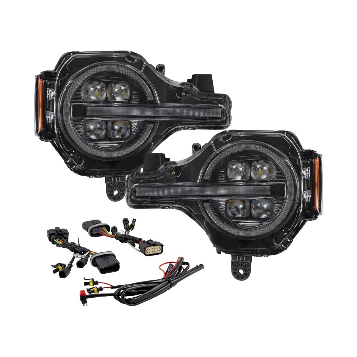 Form Lighting 2021-2024 Ford Bronco Sequential LED Projector Headlights - Pair