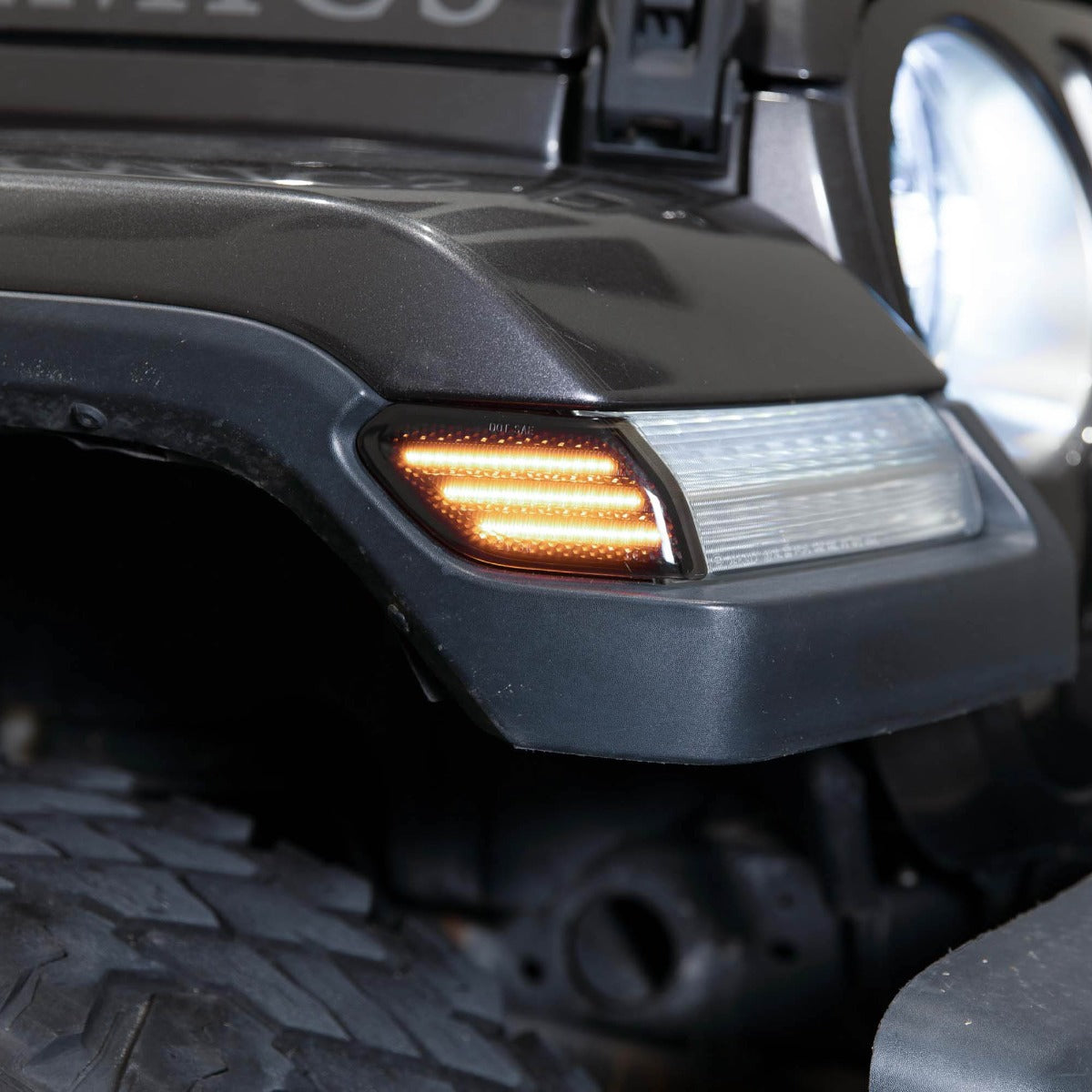 Form Lighting 2018-2024 Jeep JL Wrangler LED Sidemarkers Pair - Smoke