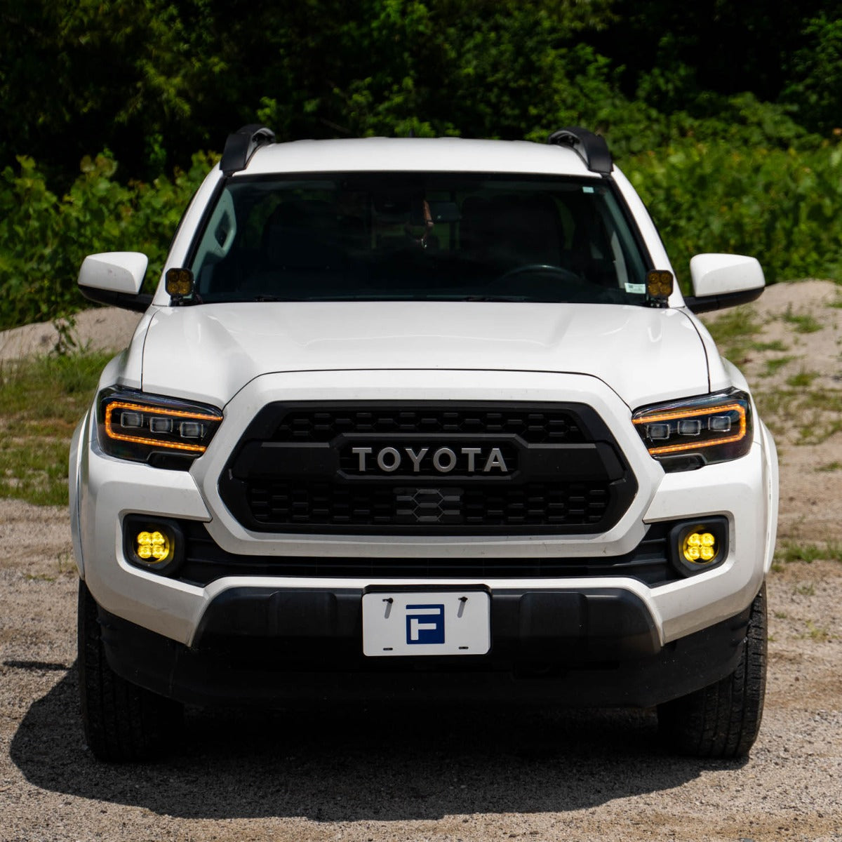 Form Lighting 2016-2023 Toyota Tacoma Sequential LED Projector Headlights with Amber DRL - Pair