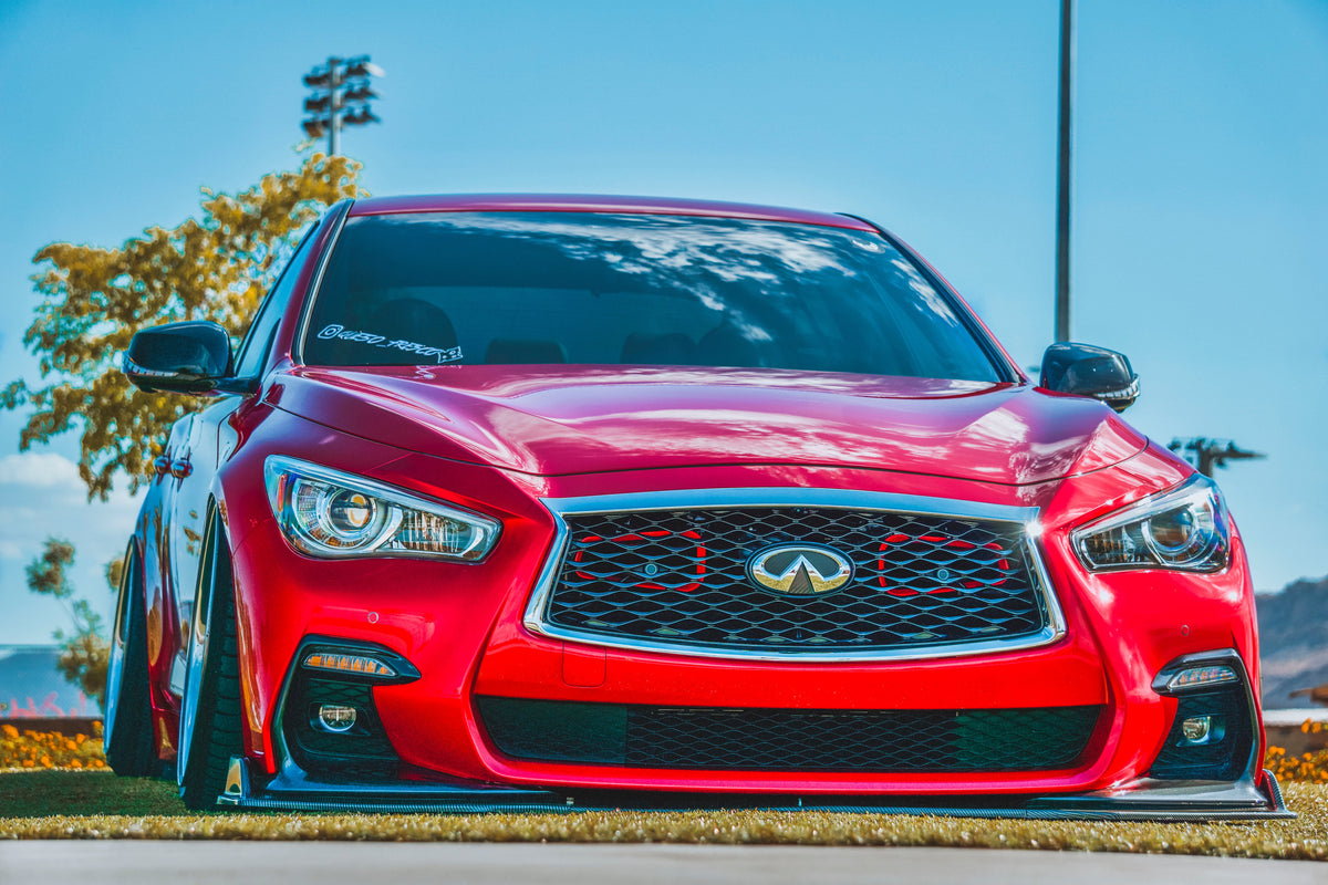 Velossa Tech - 2016-2020+ Infiniti Q50 Red Sport BIG MOUTH Ram Air Intake Snorkel