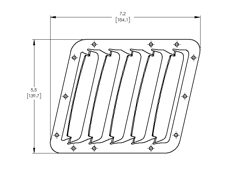 Verus Engineering - Subaru WRX/STI (VA) 2015-2020 - Hood Louver Kit