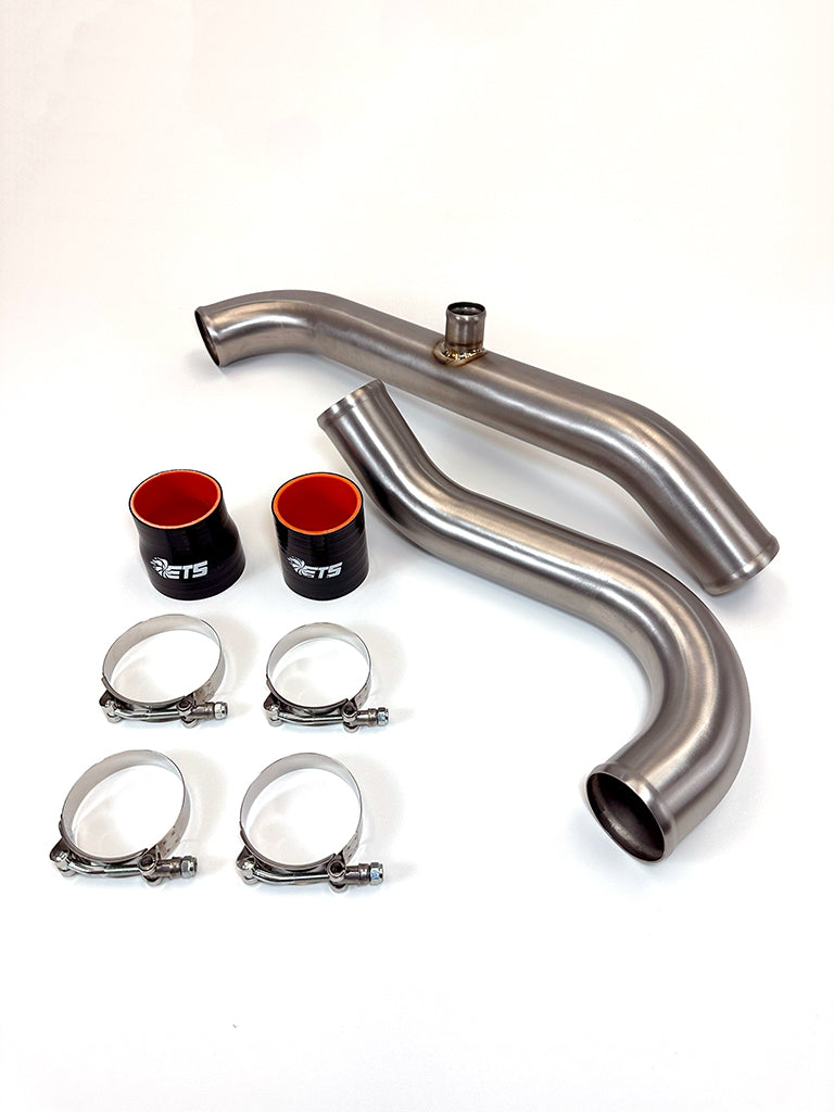 ETS 03-06 Mitsubishi Evo 8/9 2.5&quot; Titanium Short Route Upper Intercooler Piping