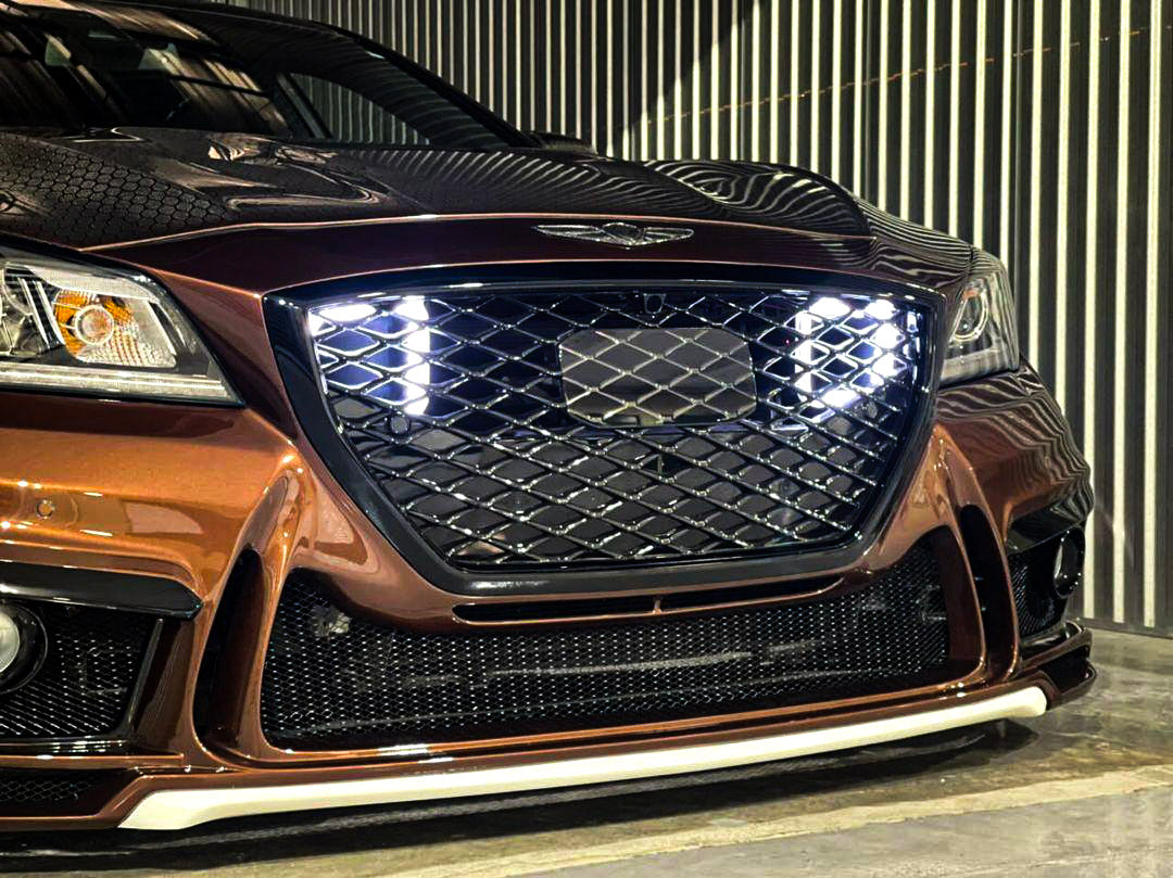 2015-2021 Genesis G80 3.3T/5.0/3.8 Dual BIG MOUTH &quot;LIT KIT&quot; Ram Air Intake Snorkels | Velossa Tech Design