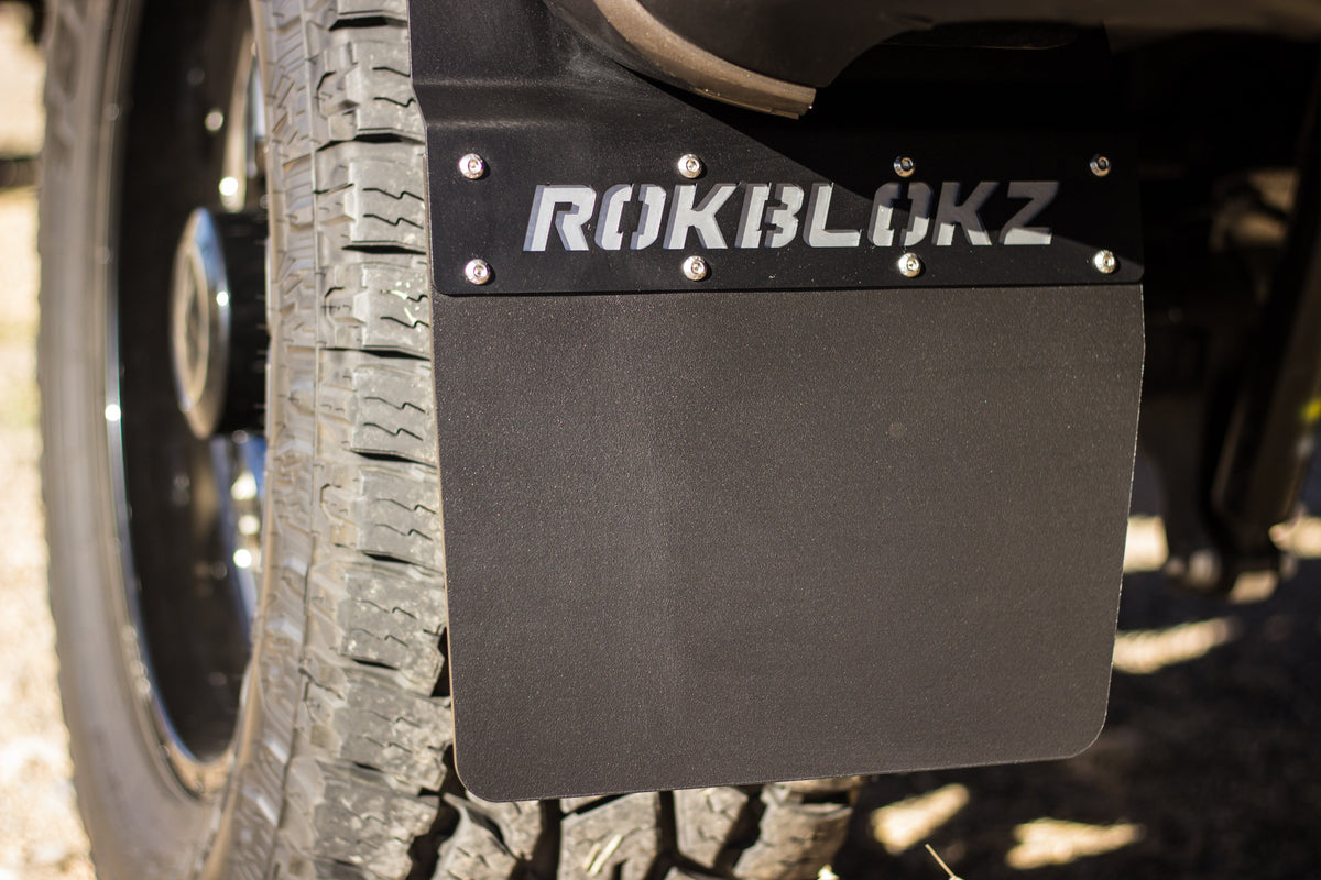 RokBlokz - Ford F-250 F-350 SUPER DUTY SRW STEP BACK 2017+ Mud Flaps