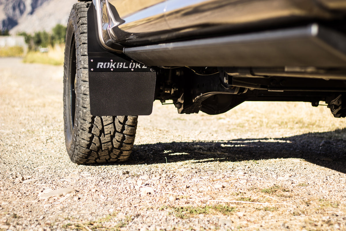 RokBlokz - Ford F-250 F-350 SUPER DUTY SRW STEP BACK 2017+ Mud Flaps