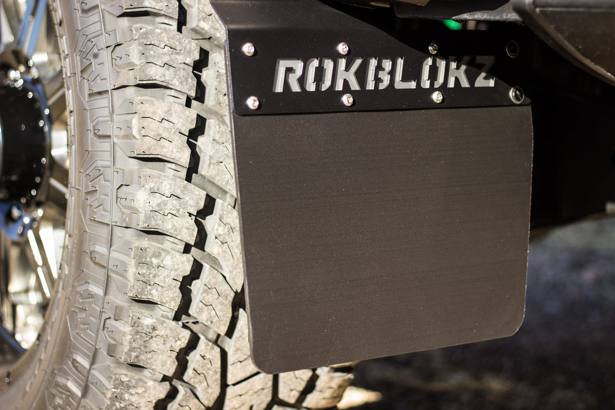 RokBlokz - Ford F-250 F-350 SUPER DUTY SRW STEP BACK 2017+ Mud Flaps