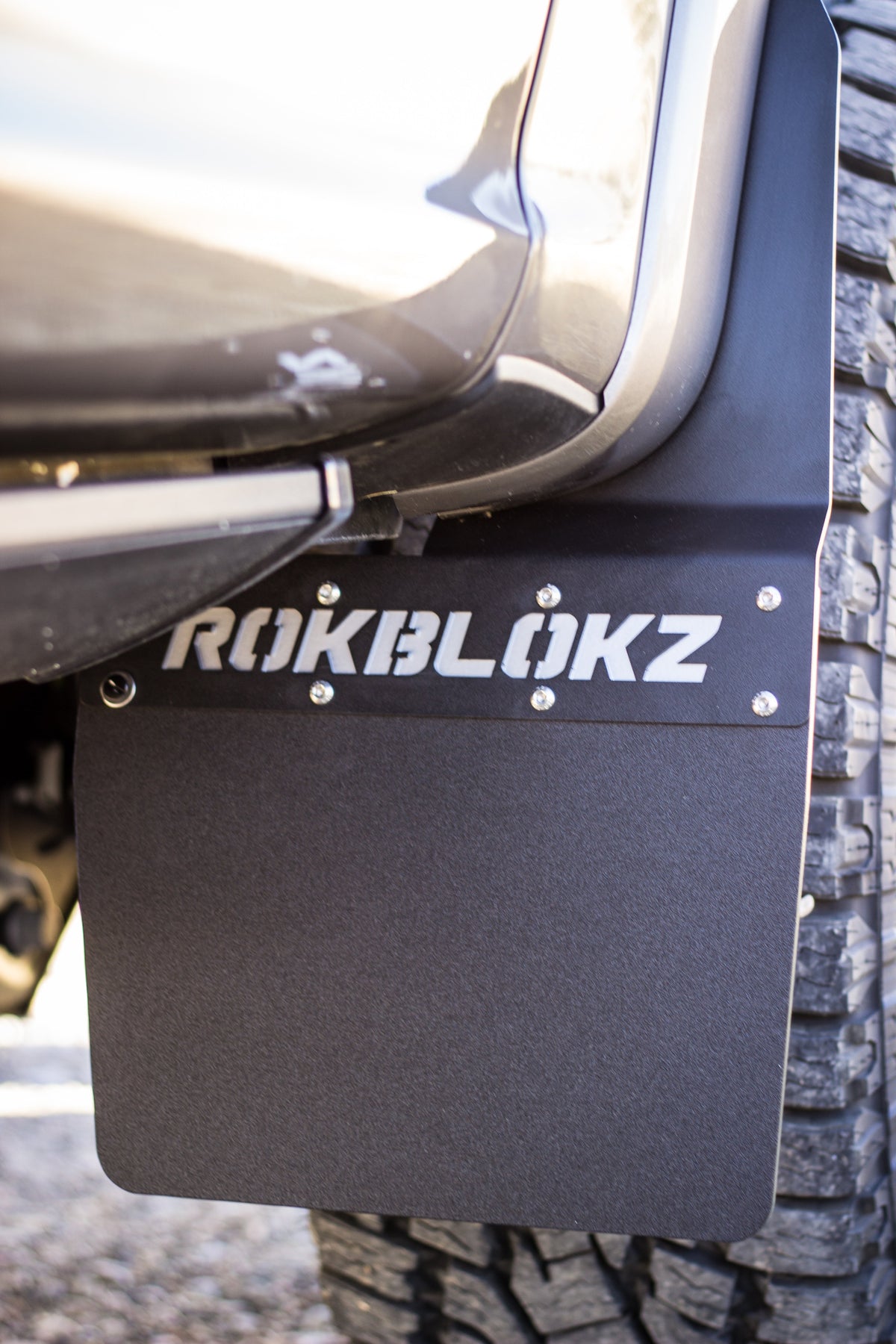 RokBlokz - Ford F-250 F-350 SUPER DUTY SRW STEP BACK 2017+ Mud Flaps