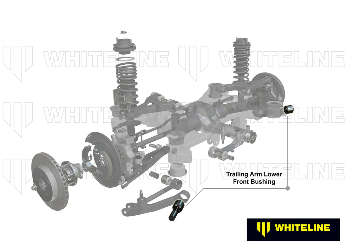 Whiteline Plus 9/98-8/09 Subaru Legacy/Outback Rear Trailing Arm - Lower Front Bushing - W63398