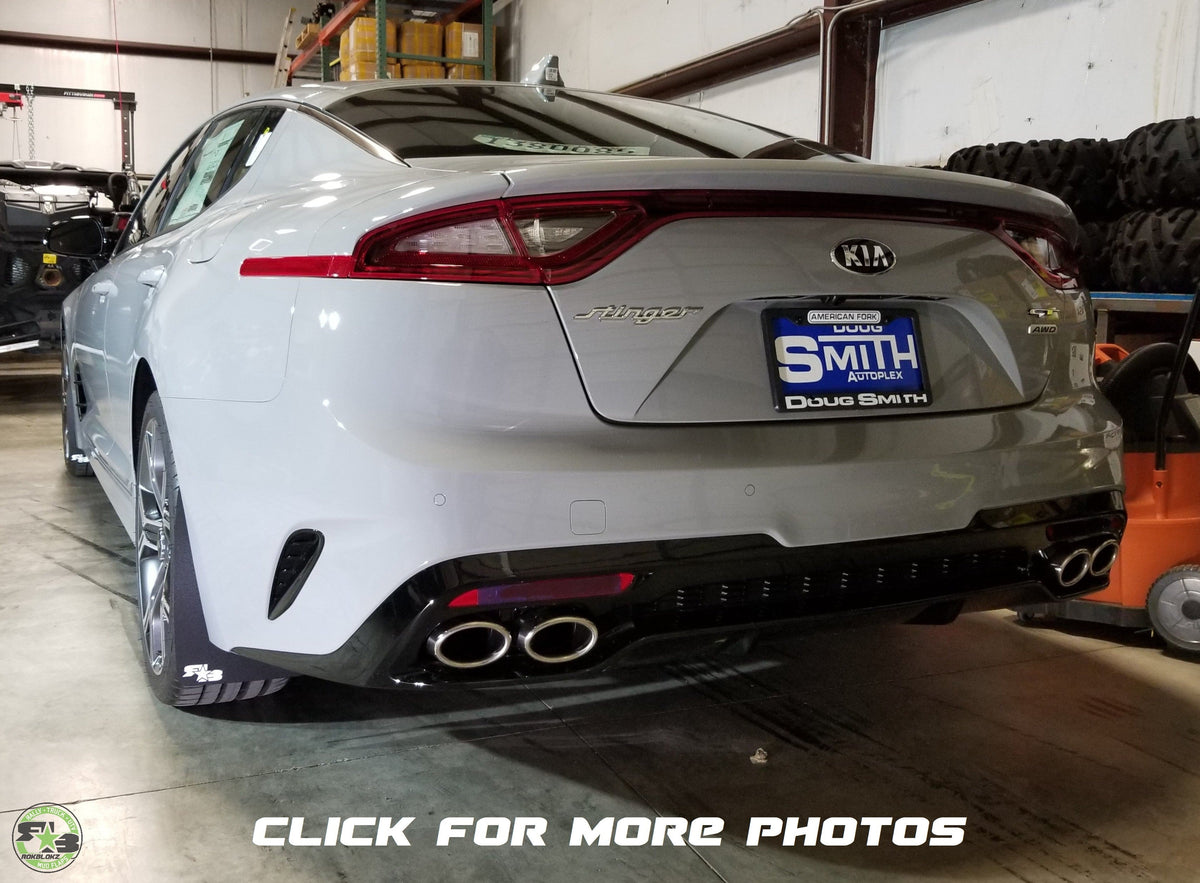 RokBlokz - Kia Stinger 2018-2023 Splash Guards &amp; Rally Style Mud Flaps