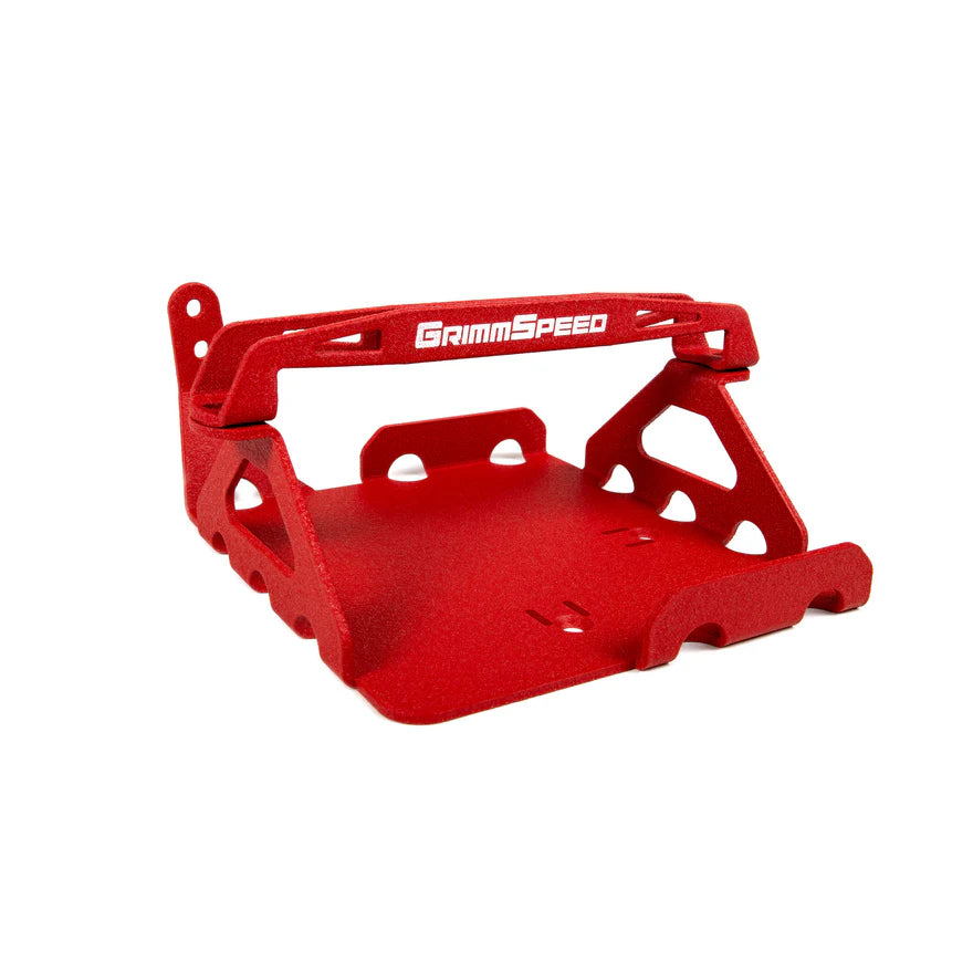 GrimmSpeed 08-21 Subaru WRX STI Lightweight Battery Mount Kit - Red