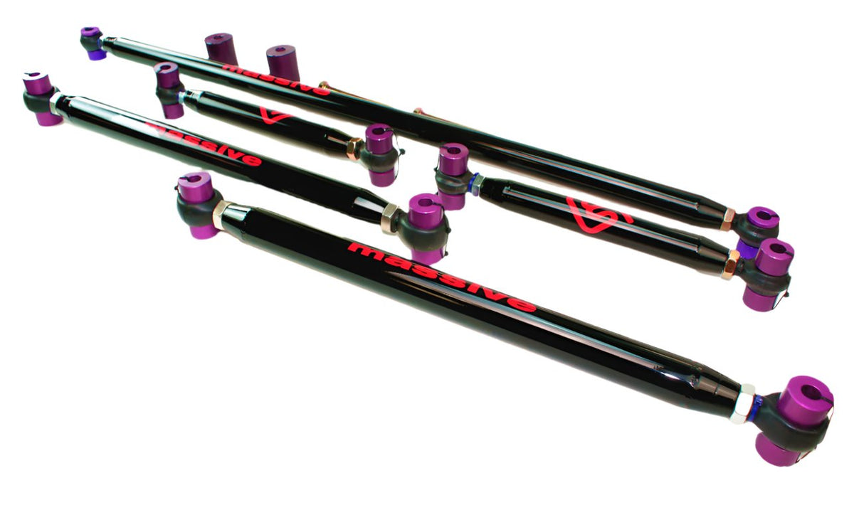 New 2021+ Bronco Control Arms Upper &amp;  Lower Panhard Track Bar Adjustable Suspension Kit - Massive Speed System