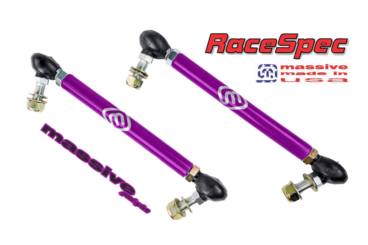 Massive Adjustable Front Anti Roll Sway Bar End Links Mustang S197 GT V6 500 ALL - Massive Speed System