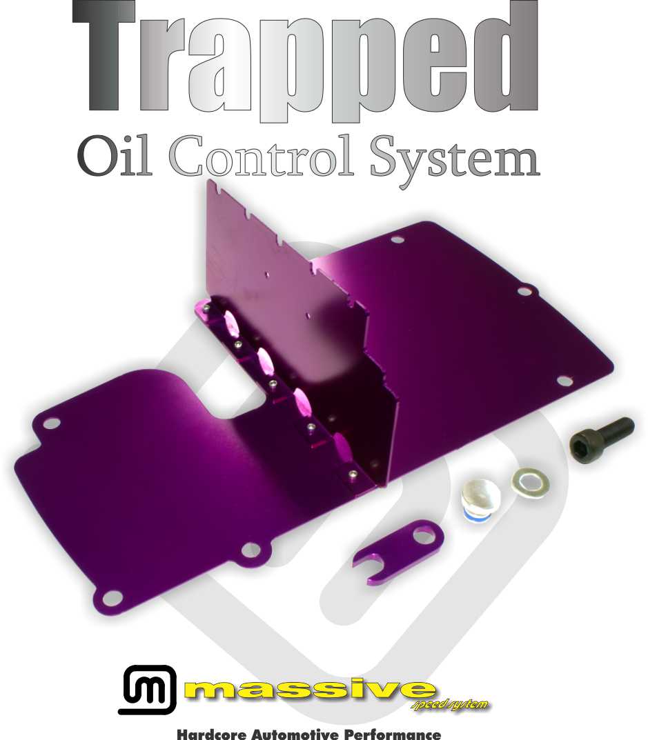 Massive Trapped Oil Control System Baffle Duratec back side view