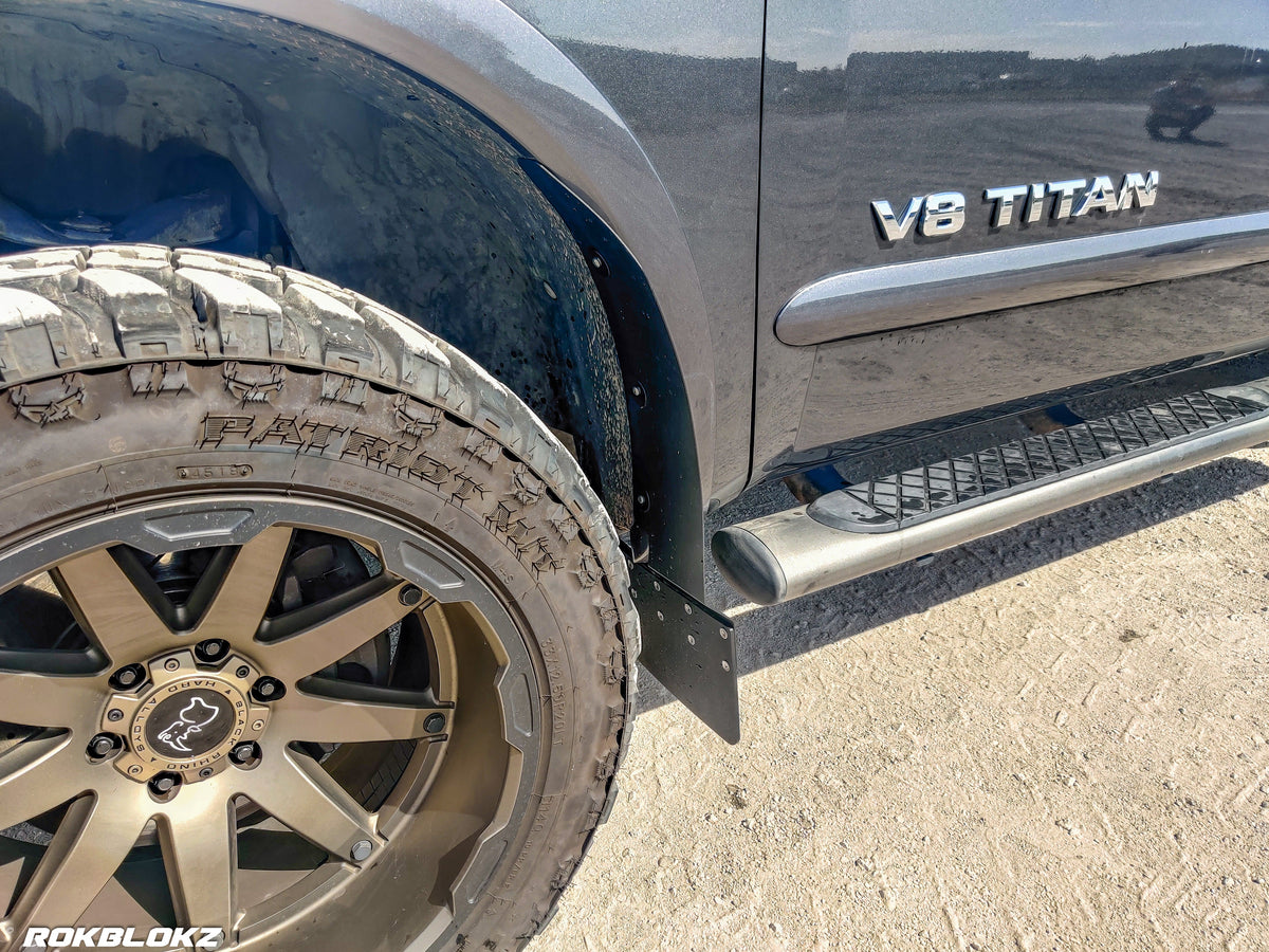 RokBlokz - NISSAN TITAN 2004-2015 STEP BACK Mud flaps