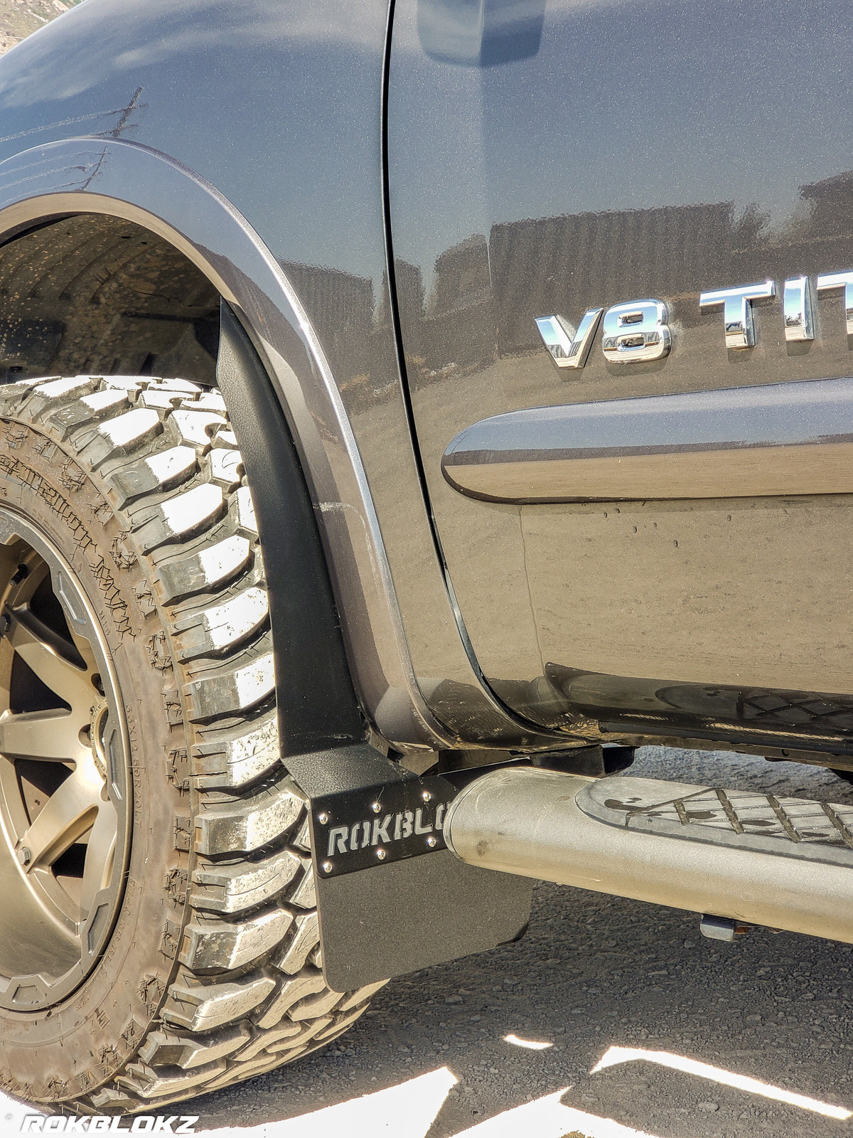 RokBlokz - NISSAN TITAN 2004-2015 STEP BACK Mud flaps