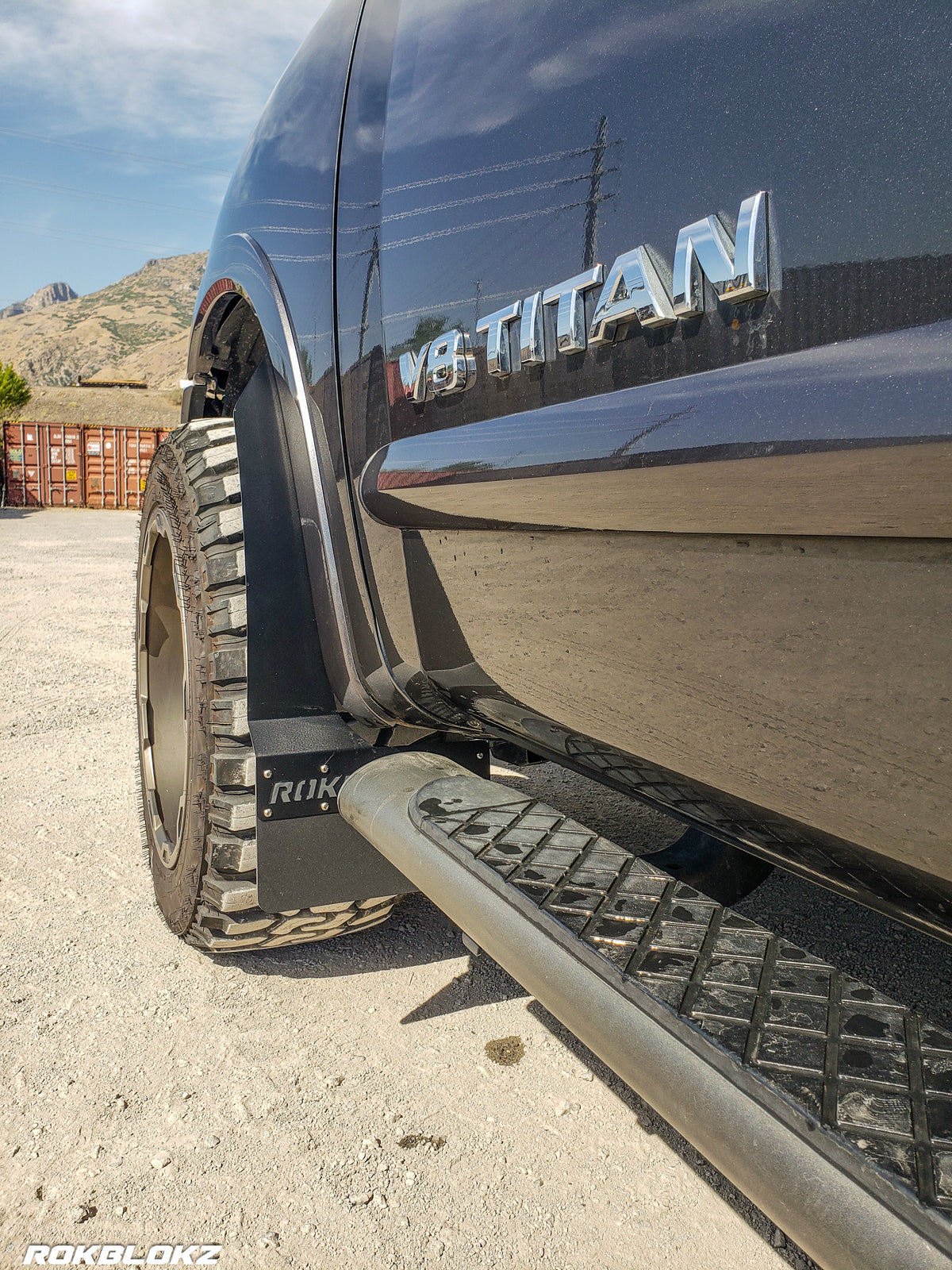 RokBlokz - NISSAN TITAN 2004-2015 STEP BACK Mud flaps