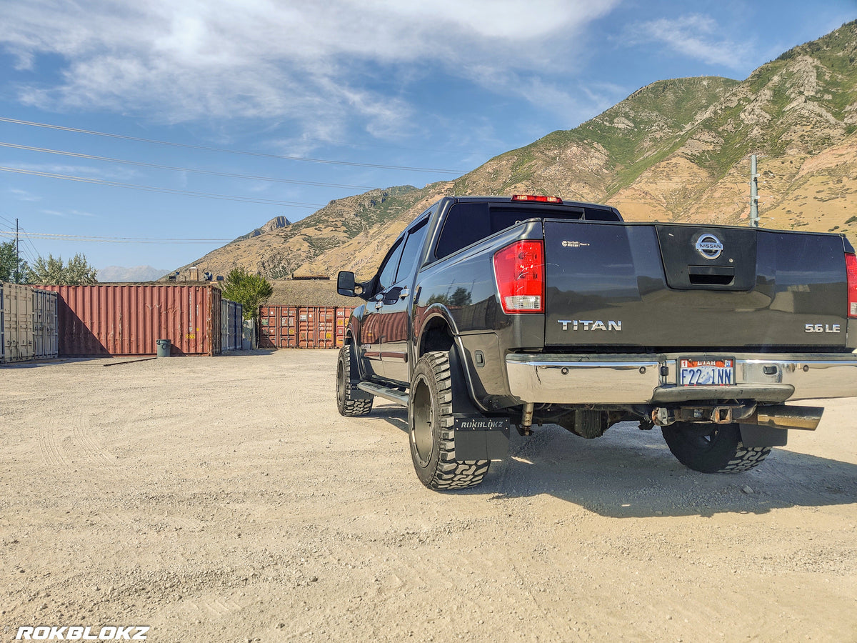 RokBlokz - NISSAN TITAN 2004-2015 STEP BACK Mud flaps